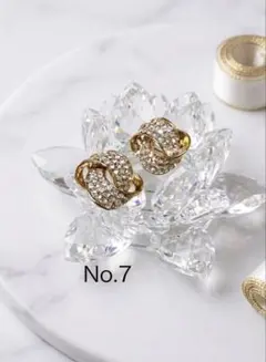 大人可愛いピアスハンドメイド【No.7】【即購入ok】【まとめ割・値下交渉ok】