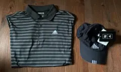 adidas ポロシャツ キャップ 2点セット(新品未使用品)のサムネイル