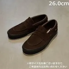 VANS ヴァンズ ローファー スリッポン スエード ブラウン 26.0cm
