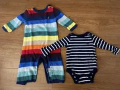 GAPロンパース 2枚セット 6-12month