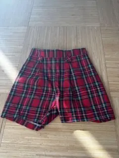 赤黒チェック 半ズボン 100〜