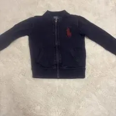 ポロバイラルフローレン 110cm ネイビー ジッパー付きニット