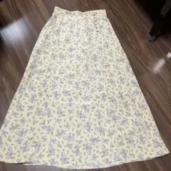 earthmusic&ecology premiumlabel花柄ロングスカート