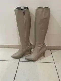 DAIANA ダイアナ　ロングブーツ　本革　ベージュ　23