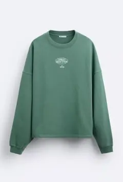 ZARAエンブロイダリーテキストスウェットシャツ