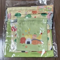 カラフルキャラクター巾着袋3点セット