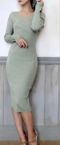 リゼクシー　ワンピース　ミントグリーン　美品