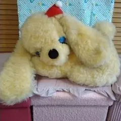 昭和レトロ ヴィンテージ 犬 ぬいぐるみ メーカー名不明 中古品 2こ