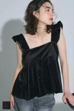 coca ベロアラメビスチェ