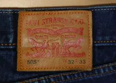 みーや様①・②LEVI STRAUSS&CO.505 デニムブルー W32L33