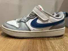 NIKE キッズ スニーカー ホワイト グレー ブルー