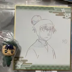にょきんとマスコットフィギュア+トレーディング原画ミニ色紙 食満留三郎