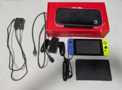 Nintendo Switch 本体 箱あり ジョイコン青、黄色 スプラケース