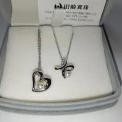 極美品】TASAKI♡真珠♡ベビーパール♡ハート♡ネックレス♡約6.4mm 