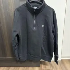 Champion ハーフジップスウェット X-LARGE ブラック