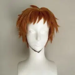 オレンジ ショート コスプレウィッグ セット済のサムネイル