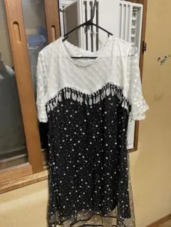 オレオレブ 半袖ワンピース 黒と白