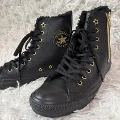 ✨極美品✨コンバース オールスター ハイアップボアスニーカー サイドジッパー 星