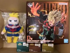 ヒロアカ　一番くじ　紡がれる想い　D賞爆豪フィギュア　他　計5点まとめ売り