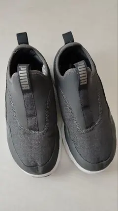 PUMA スリッポン スニーカー グレー 4E 23cm