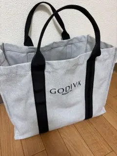 GODIVA トートバッグ 布製 グレー