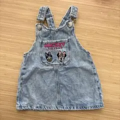 ZARA baby ディズニー　デニム　ジャンパースカート