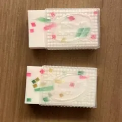 昭和レトロ ヒノデワシ つぶつぶ カクテルカラー 消しゴム 2個セットのサムネイル