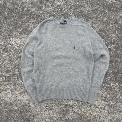 y2k 00s Ralph Lauren 短丈カーキニットセーターarchive