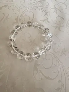 《新品》5A天然アイリスクォーツブレスレット 約12㎜/内径約16.5㎝ 箱付き