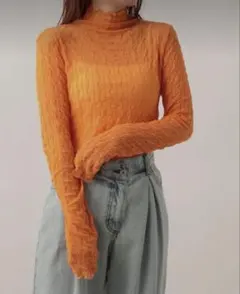 Heather オレンジシアートップスのサムネイル
