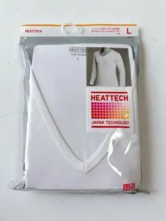 ユニクロ ヒートテック ＶネックＴメンズ 白 ホワイト