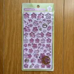 新品　ボンボンドロップシール　桜　花　日本　和柄　シル活　シール帳　 クリーア