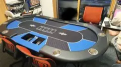 新品未使用 LEDポーカーテーブル　WPTブルーデザイン 　カジノテーブル 新品未使用 LEDポーカーテーブル WPTブルーデザイン カジノテーブル