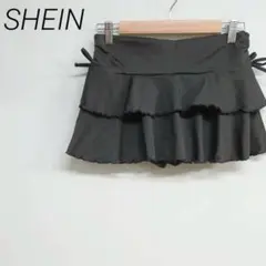 SHEIN 黒フリルミニスカート 15Y フリー☆3185