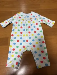 HOT BISCUITS ミキハウス　水玉模様ロンパース 70サイズ