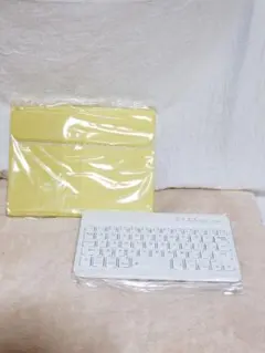 在庫処分セール❣️iPad Mini6 キーボードケース　黄色　手帳型　分離式