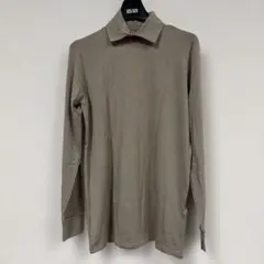 新品 mizuiro ind シャツカラーハイネックプルオーバー ベージュ