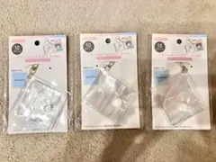 セリア　アルバムキーホルダー5×5cm ミニシール帳　3点セット