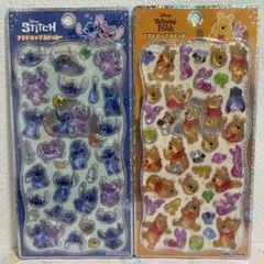 s*m様 国内正規品 プチドロップステッカー ディズニー スティッチ くまのプー