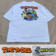 NEW JACK Tシャツ L バックプリント TIME TO CHILL