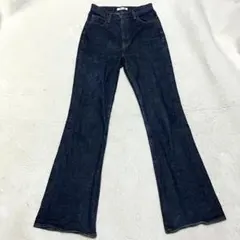 MOUSSY MVS FLARE 27 濃紺 ロング丈 フレア ブーツカット