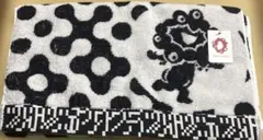 大阪 関西万博 黒 ミャクミャク ジャガード ミニ タオル ダイカット