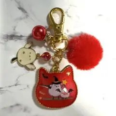 6279☆ シマエナガ　キーホルダー　チャーム　レジン　ハンドメイド　ハロウィン