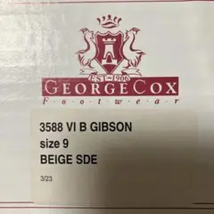 GEORGE COX 3588 VI B GIBSON サイズ9 ベージュ厚底