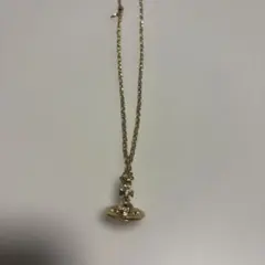 【希少・旧刻印】ヴィヴィアンウエストウッド タイニーオーブネックレス 金のサムネイル