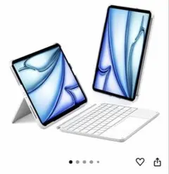 iPadケース キーボード付き ホワイト 11インチ対応