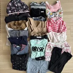 まとめ売り　女の子　120センチ　19点　春秋冬　パーカー　ワンピース　トップス