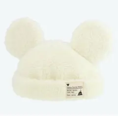ディズニー 帽子 白 もこもこ