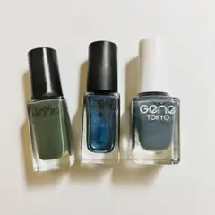 【ネイルホリック＋gene】BL919/GR704/デニムブルー/青系３点セット