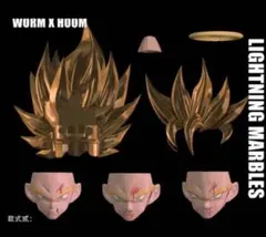 S.H.Figuarts用 孫悟空スーパーサイヤ人2 ヘッドパーツ　クリア